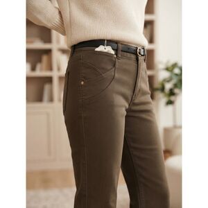 Tulle Brown Wide-Leg Jeans size 6